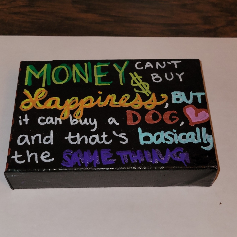 🎨 Hand-Painted Small Wall Canvas